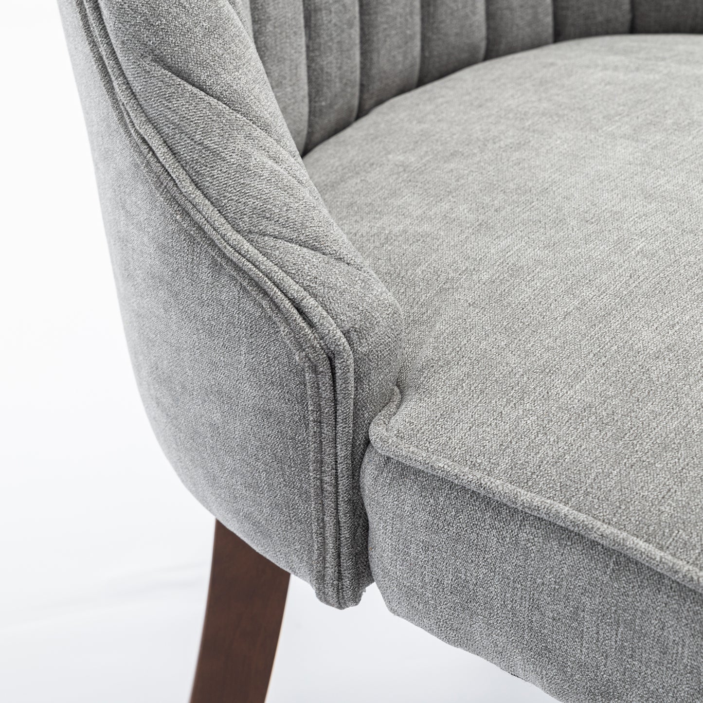 Flocked Linen Dining Chairs (Set of 2)