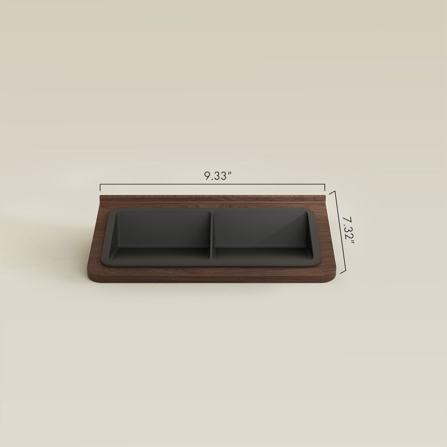 DECK AND DISCARD Holders for Wooden Table