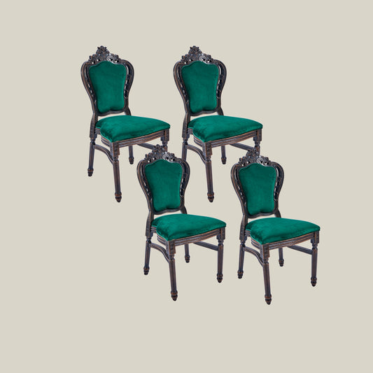 French Vintage Upholstered Dining Chair