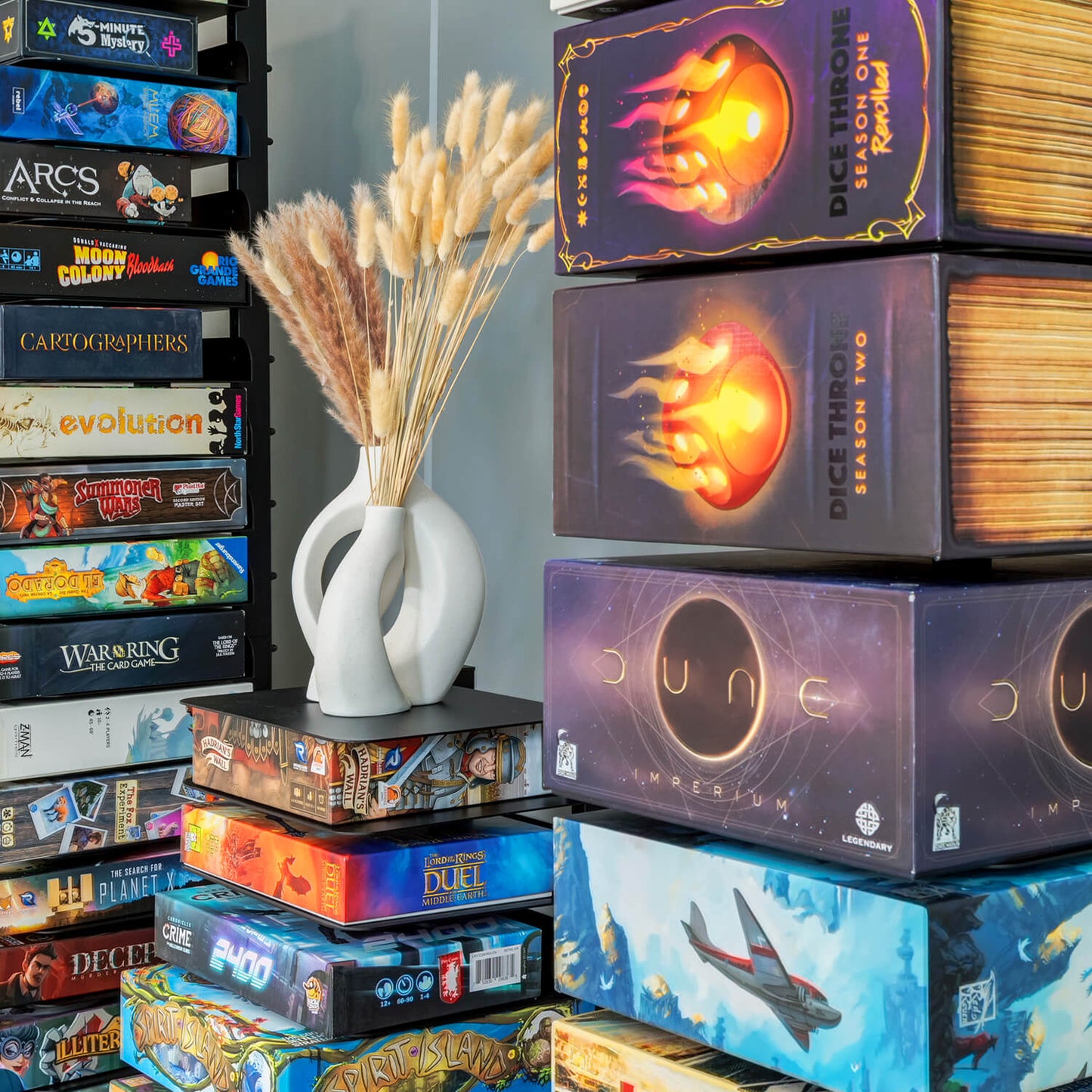 GamePillar Adjustable Board Game Tower – Tall (155cm)