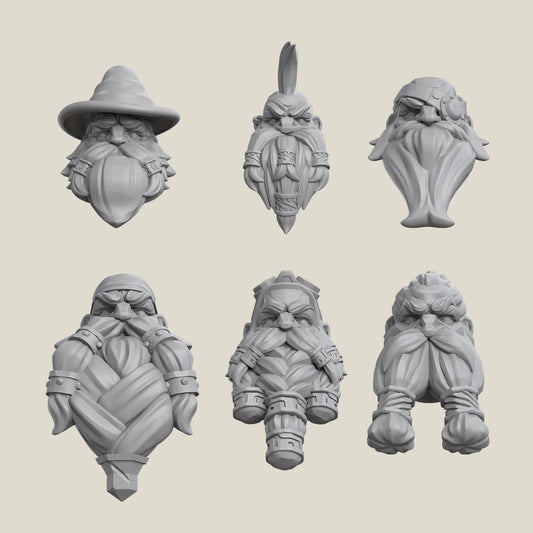 Magnetic Miniatures Head Expansion Pack (Choose Your Race)