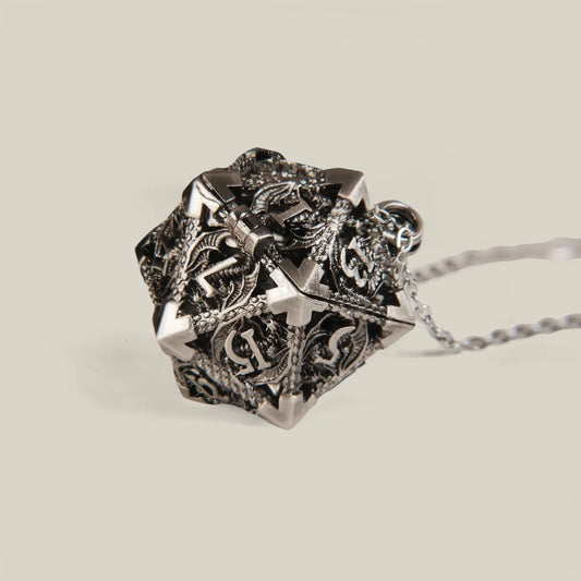 Sterling Silver Dice Necklace