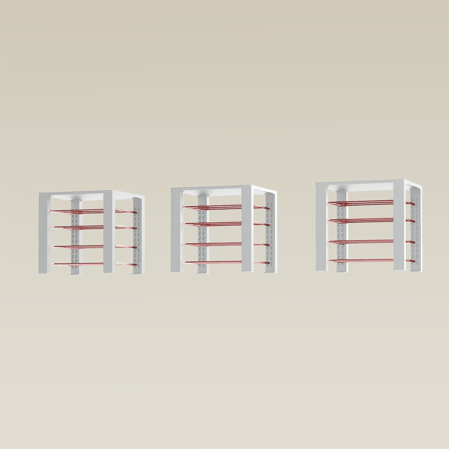 Triple ShortThrone with 12 shelves