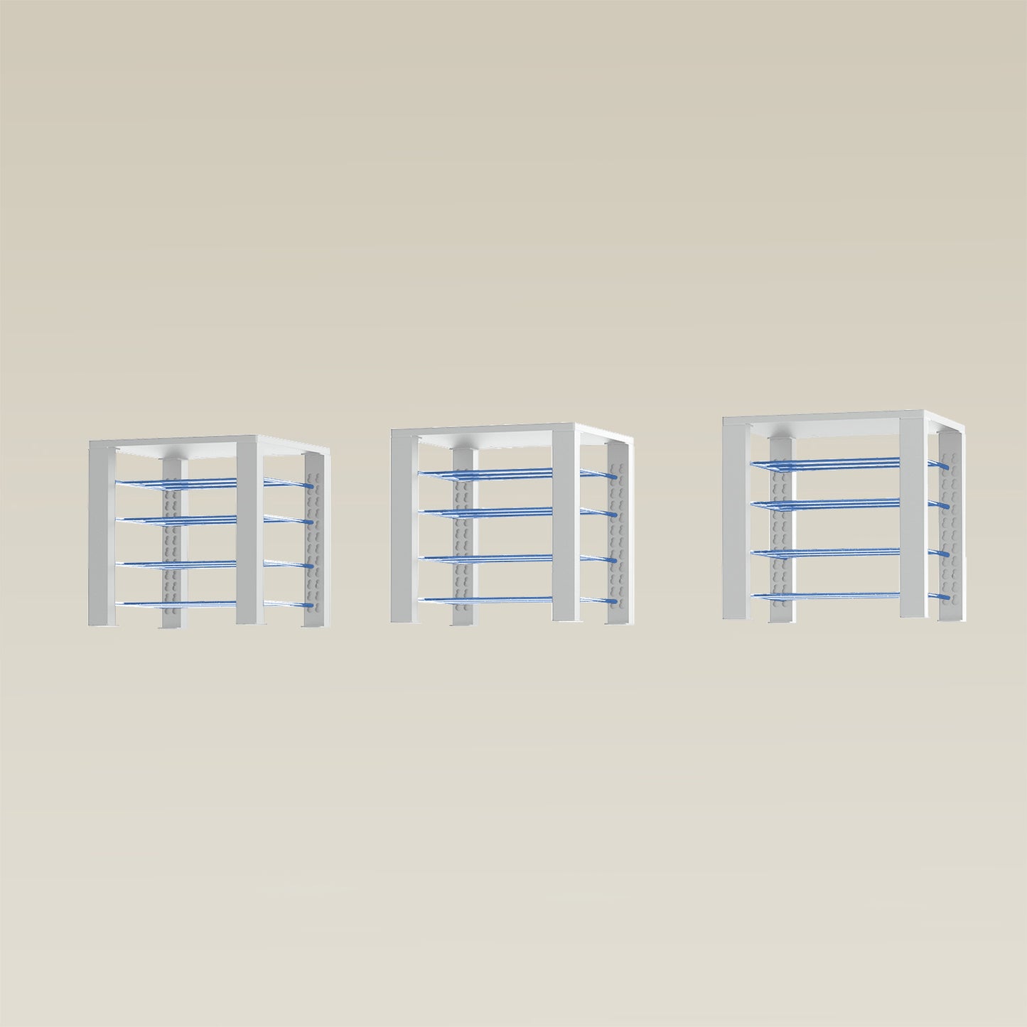 Triple ShortThrone with 12 shelves