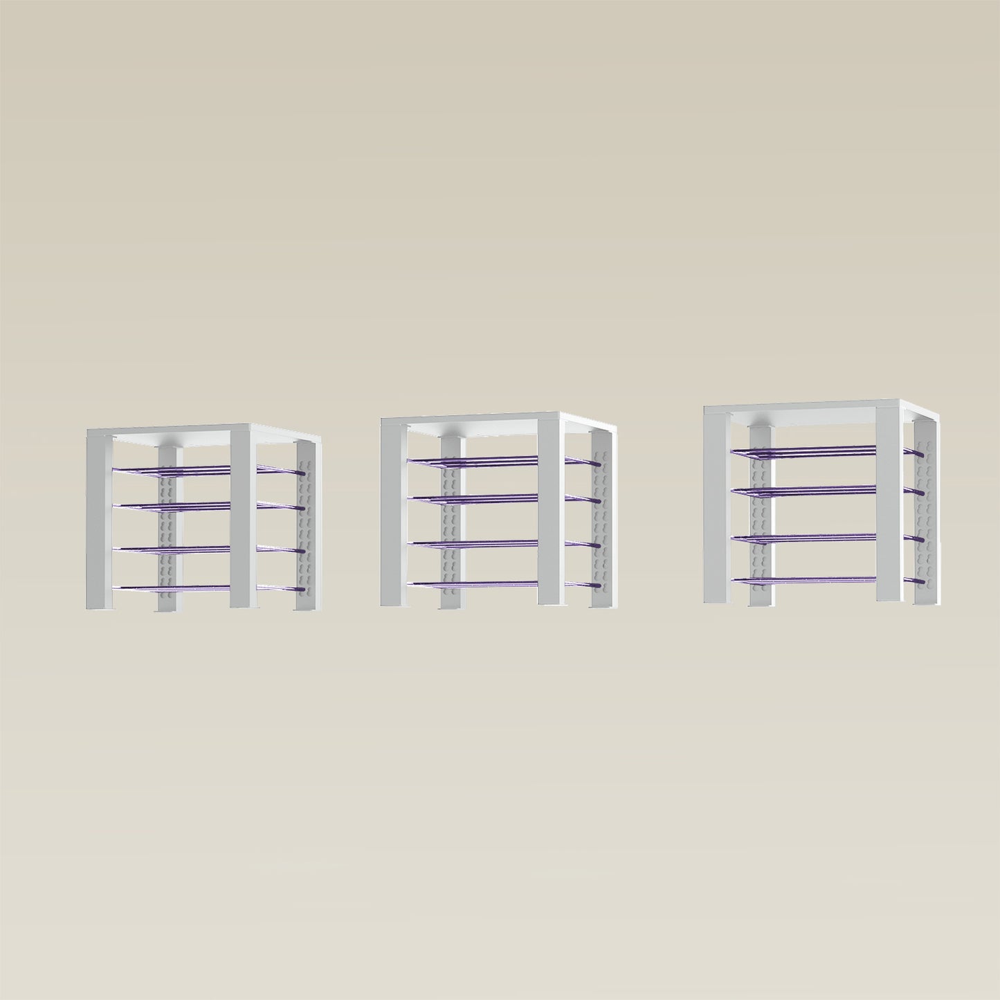 Triple ShortThrone with 12 shelves