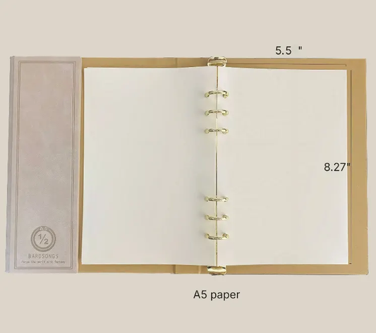 A5 Blank Refill Pages for 6-Ring RPG Binders