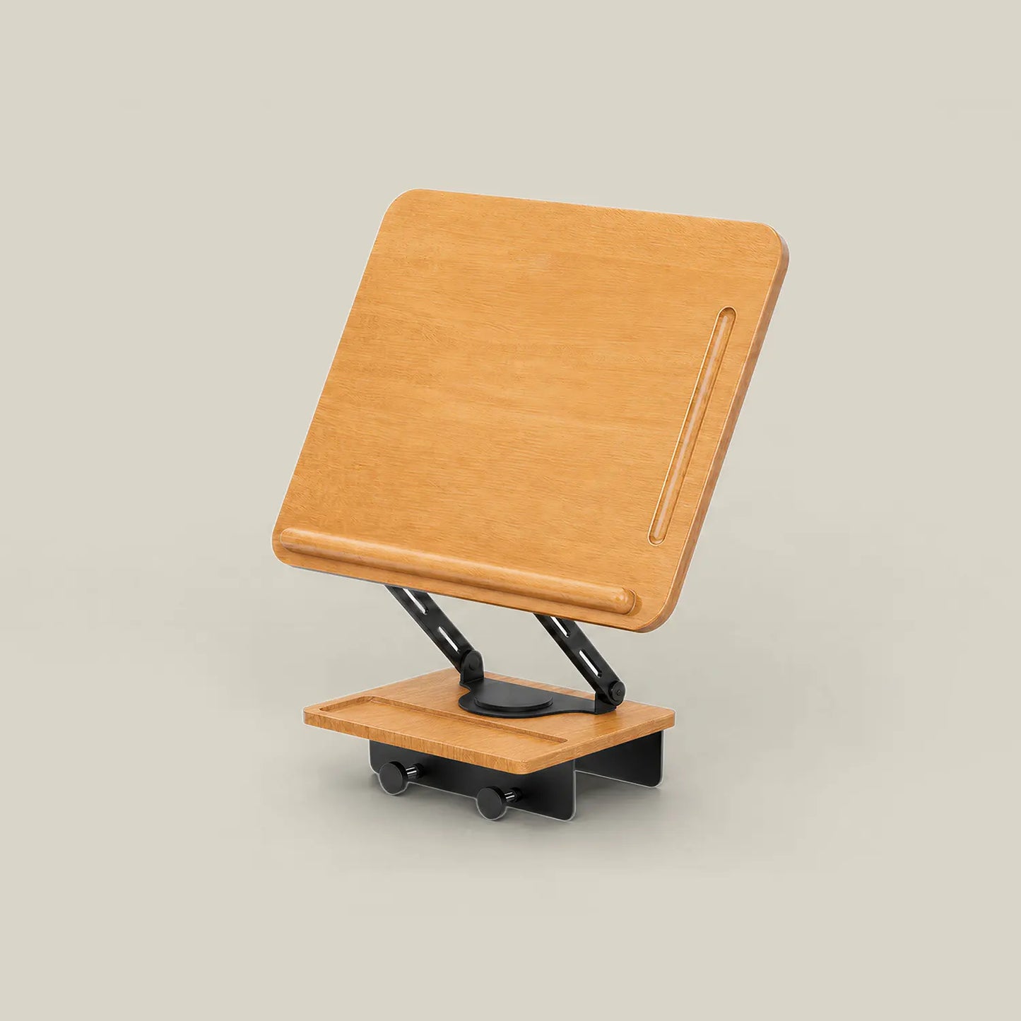 Adjustable side desk in Opulent Oak finish