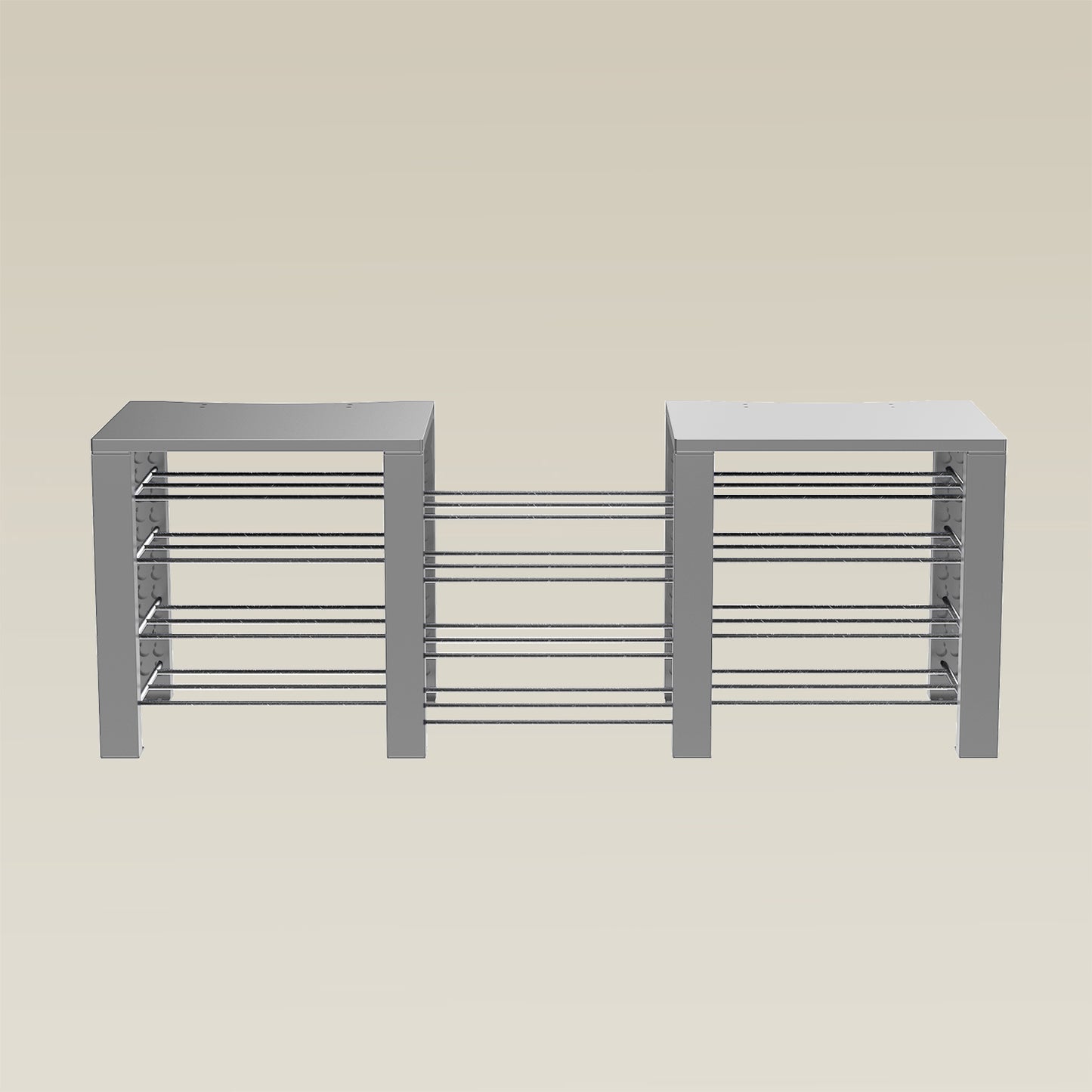 Double ShortThrone with 12 shelves