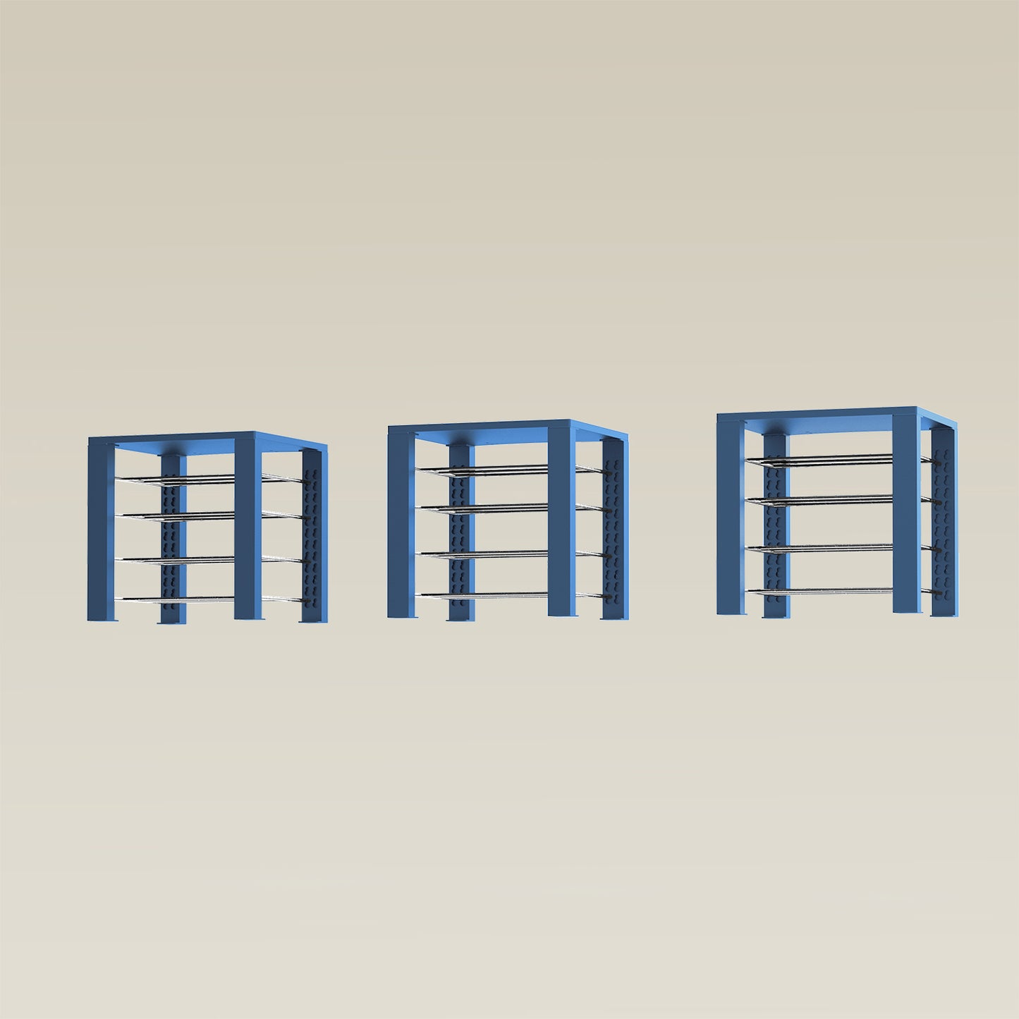 Triple ShortThrone with 12 shelves