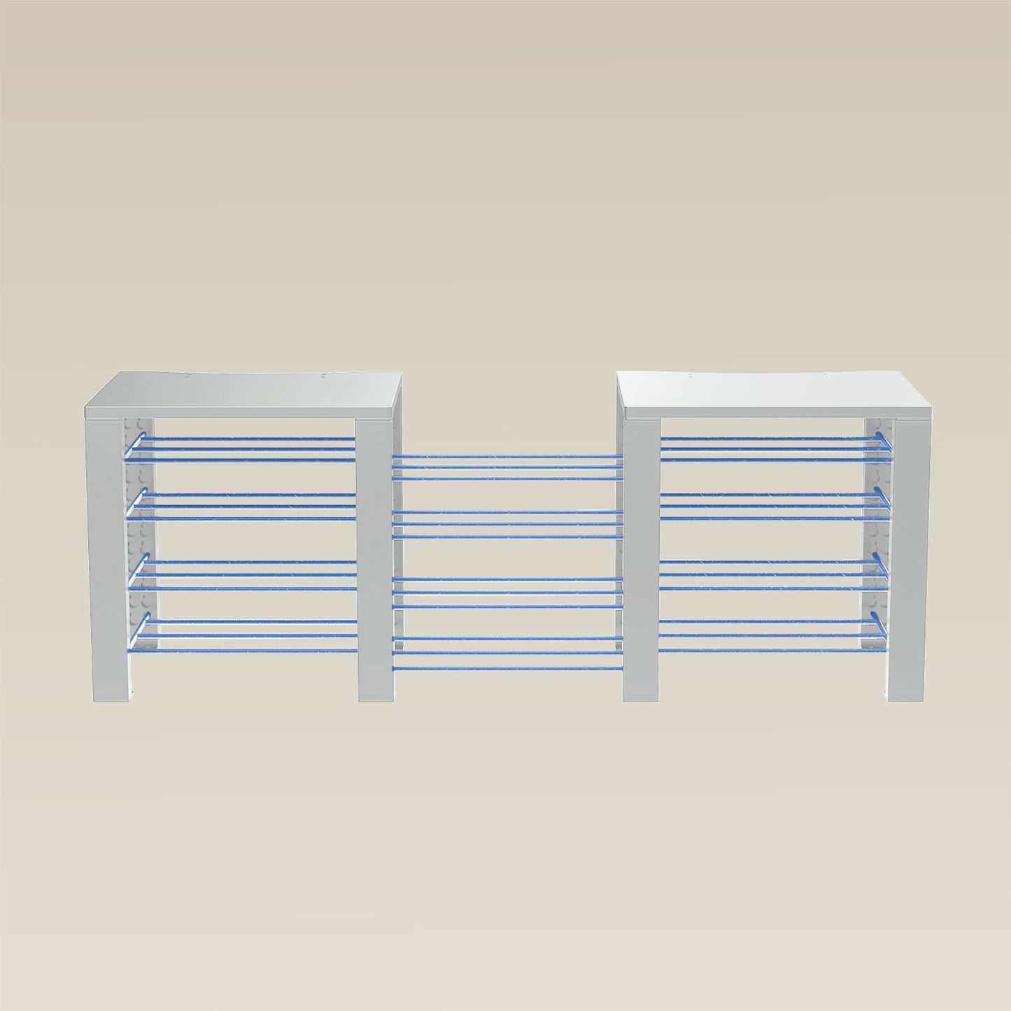 Double ShortThrone with 12 shelves