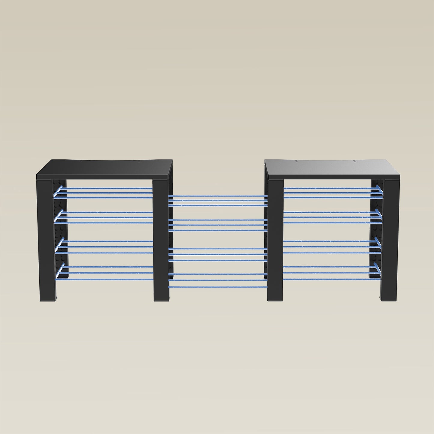Double ShortThrone with 12 shelves