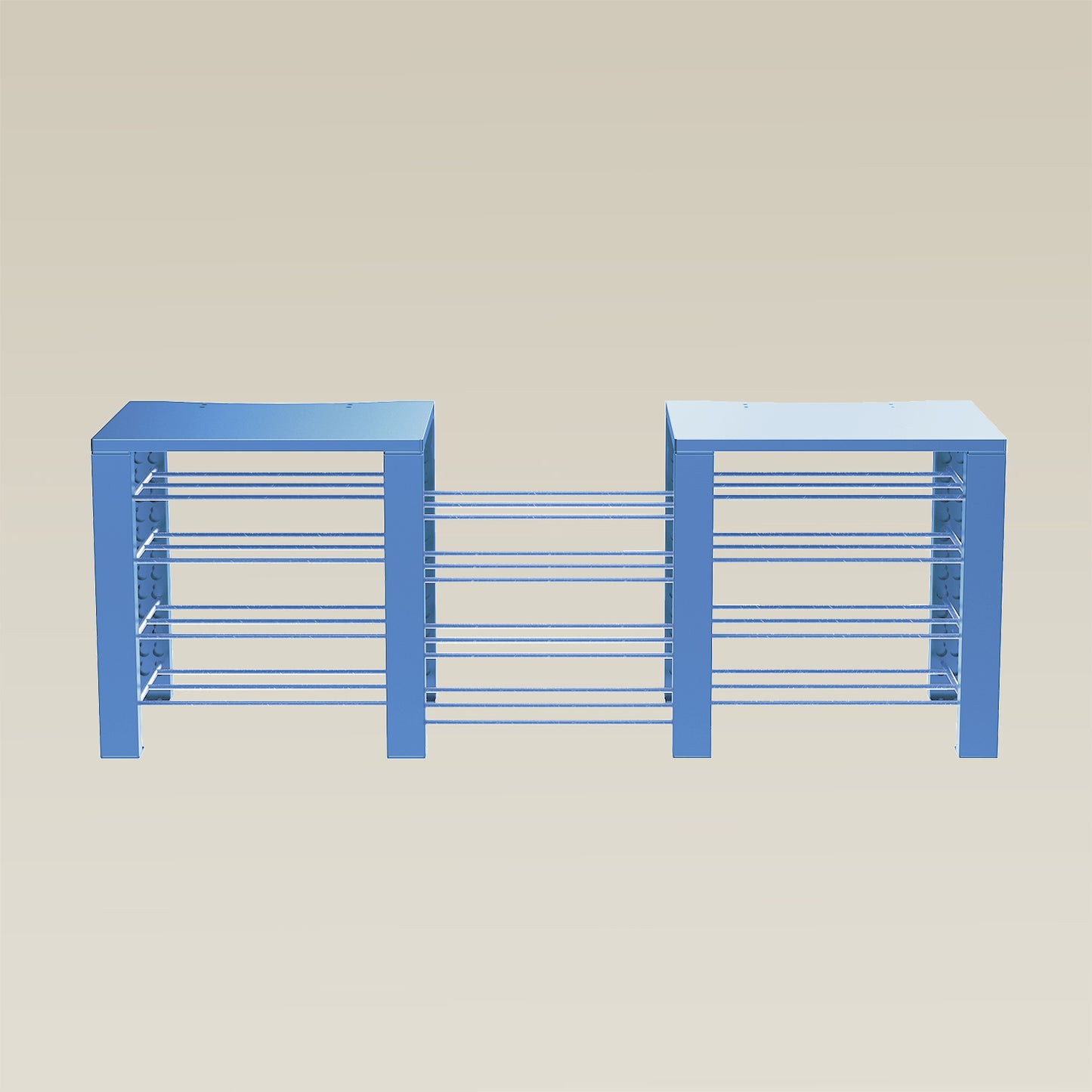 Double ShortThrone with 12 shelves