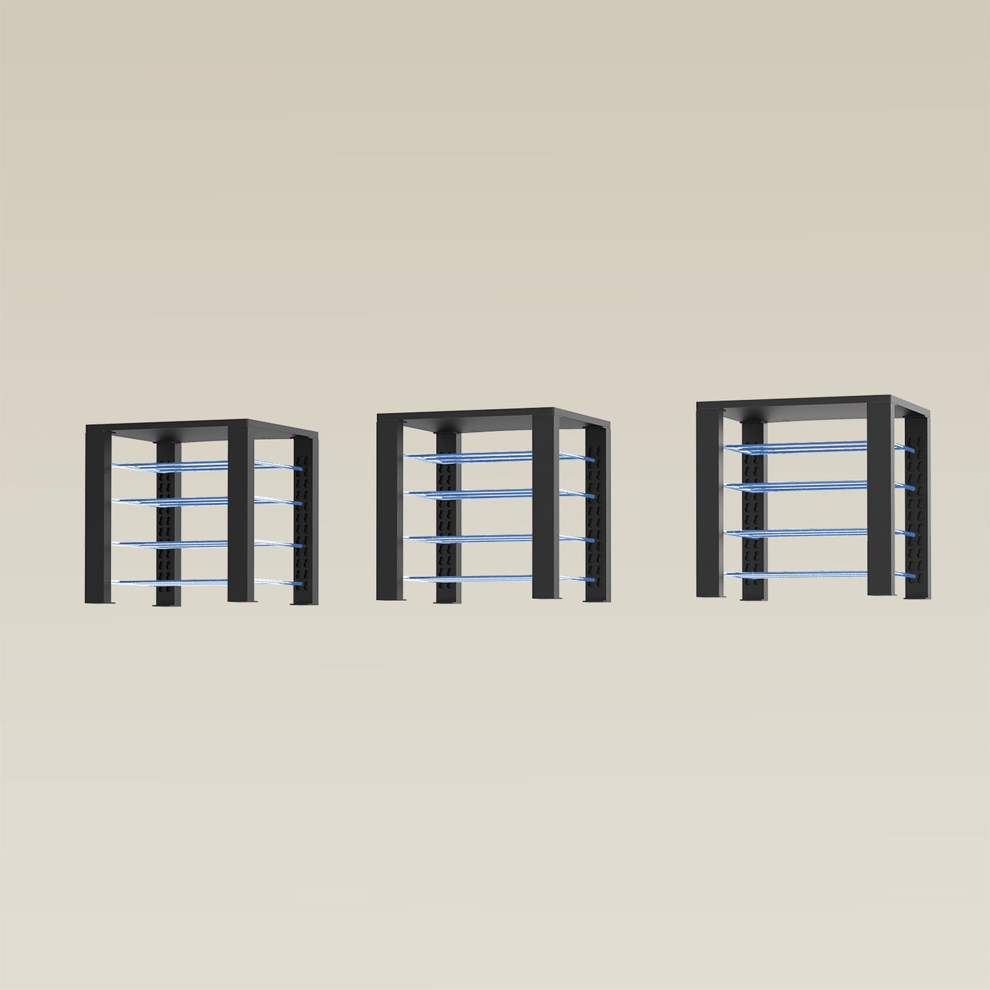 Triple ShortThrone with 12 shelves