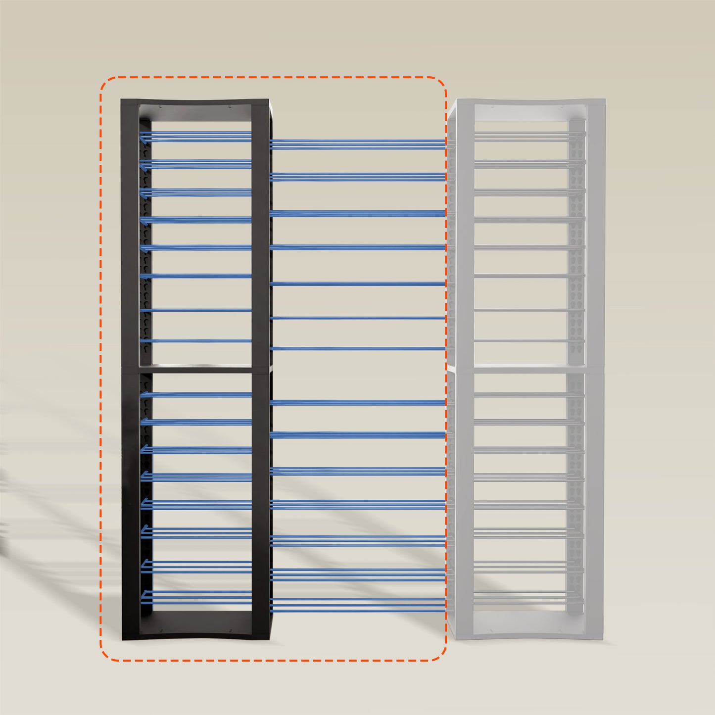 BoxThrone Expansion + 14 extra wide shelves + 16 shelves