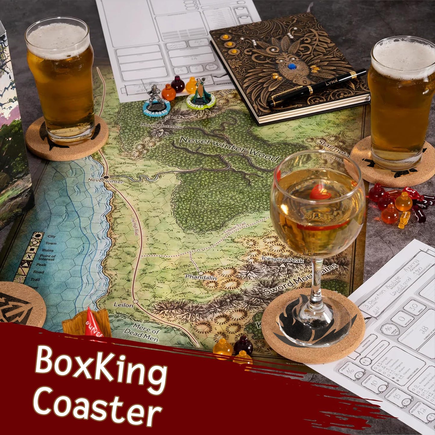 DnD Class Coasters - Cork (14-Pack)