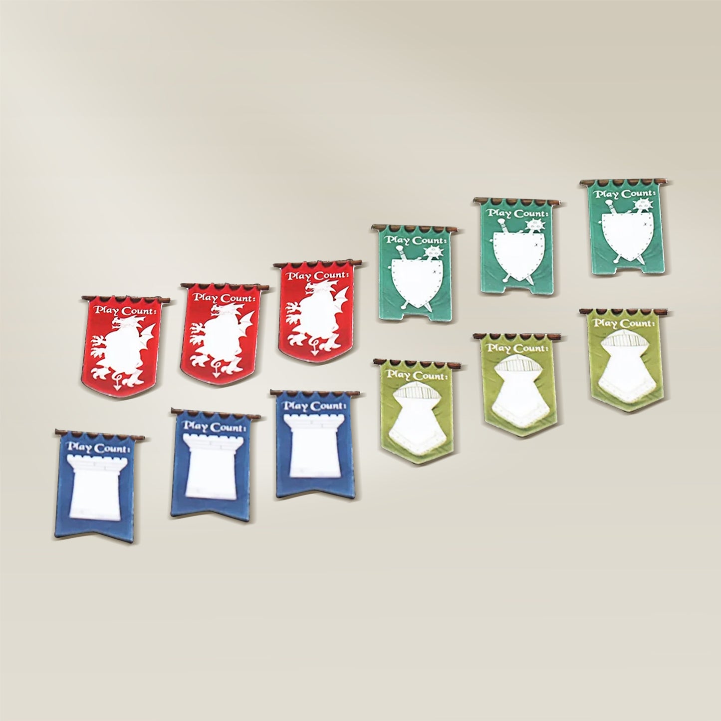 Dry-erase Play Count Trackers