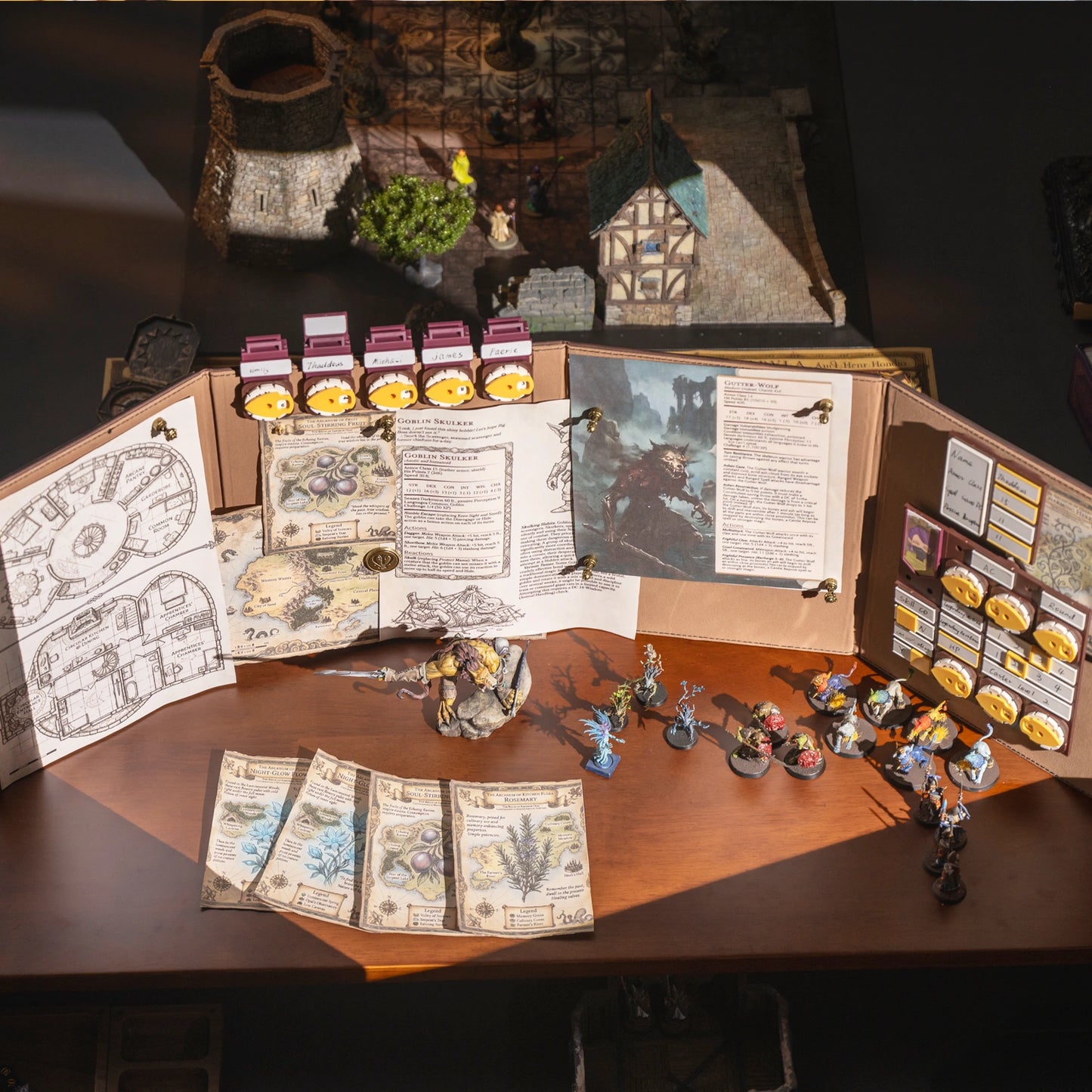 Equation: Magnetic DM Screen with Dice Tower