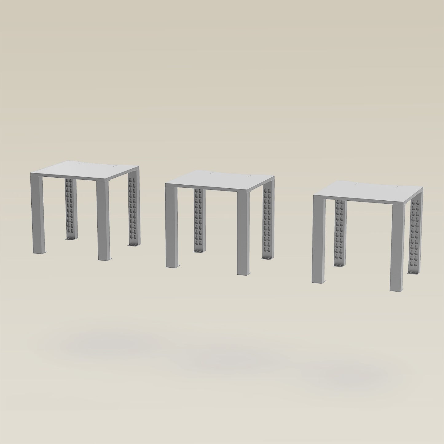 Empty Triple ShortThrone Frame