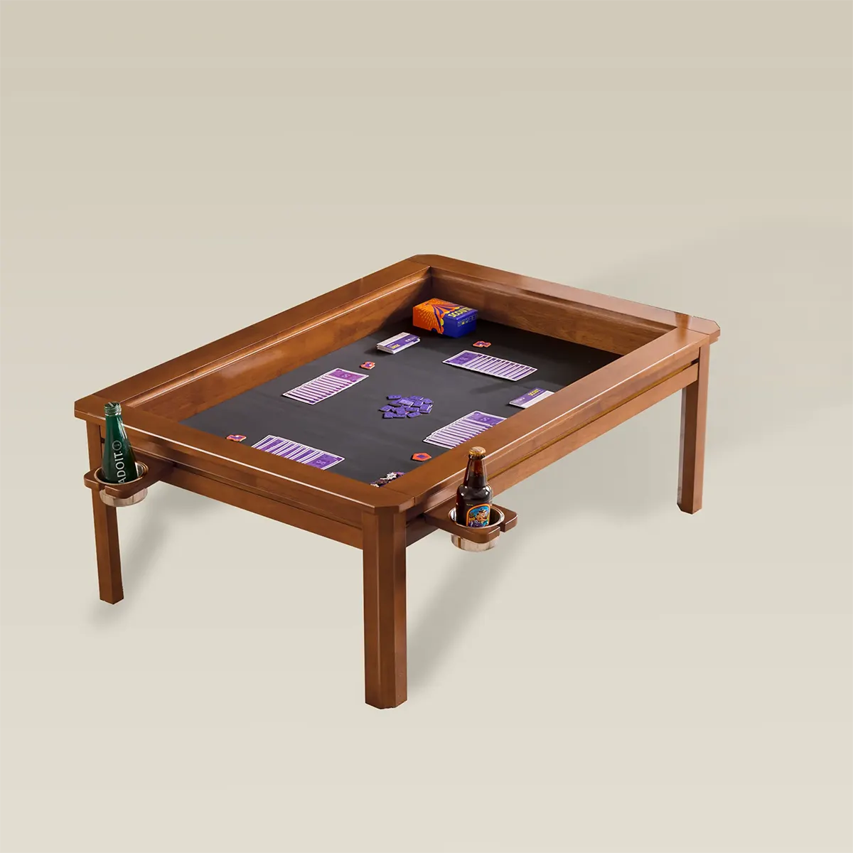 Wooden Coffee Gaming Table With Topper
