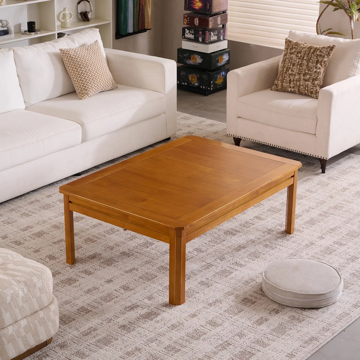 Wooden Coffee Gaming Table With Topper