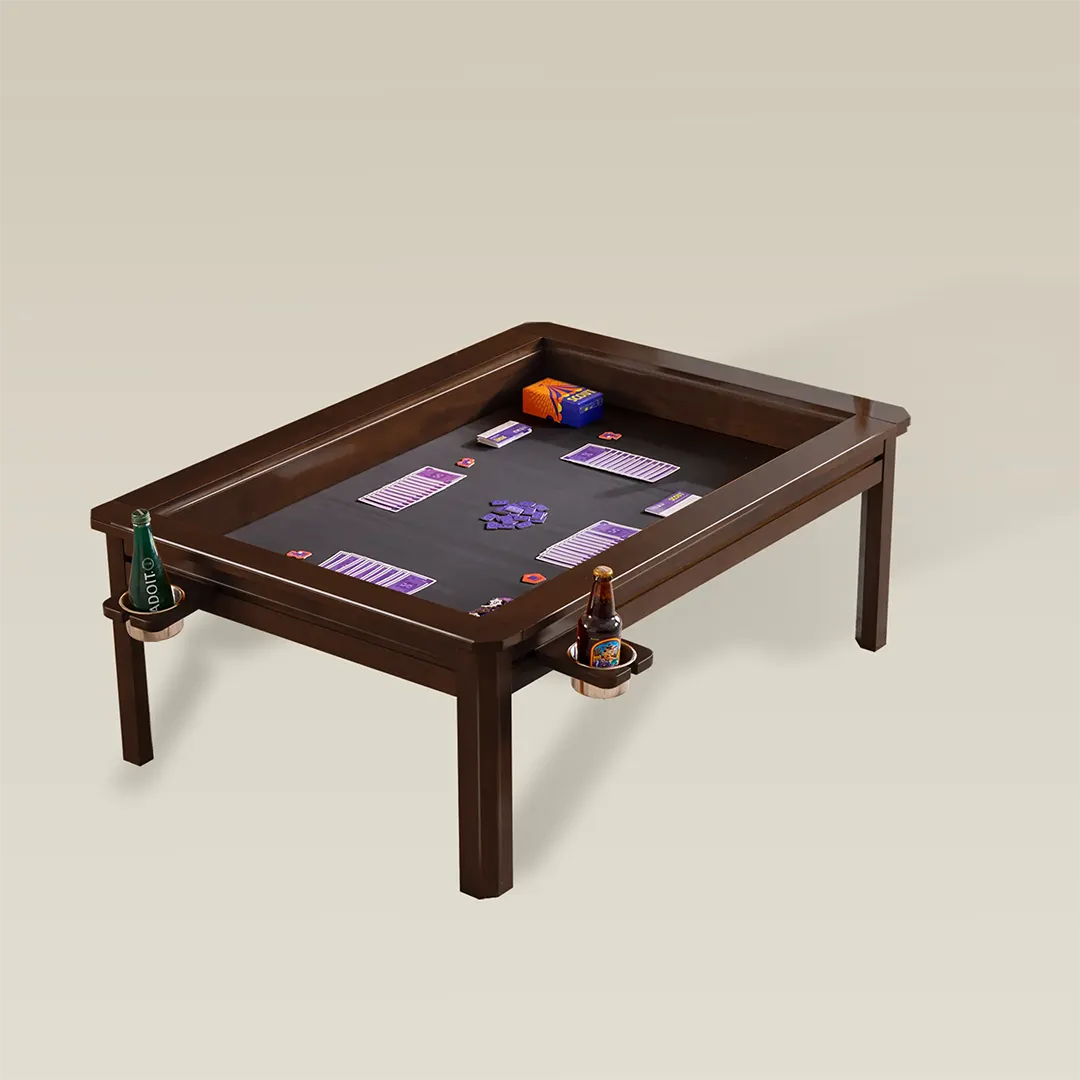 Wooden Coffee Gaming Table With Topper