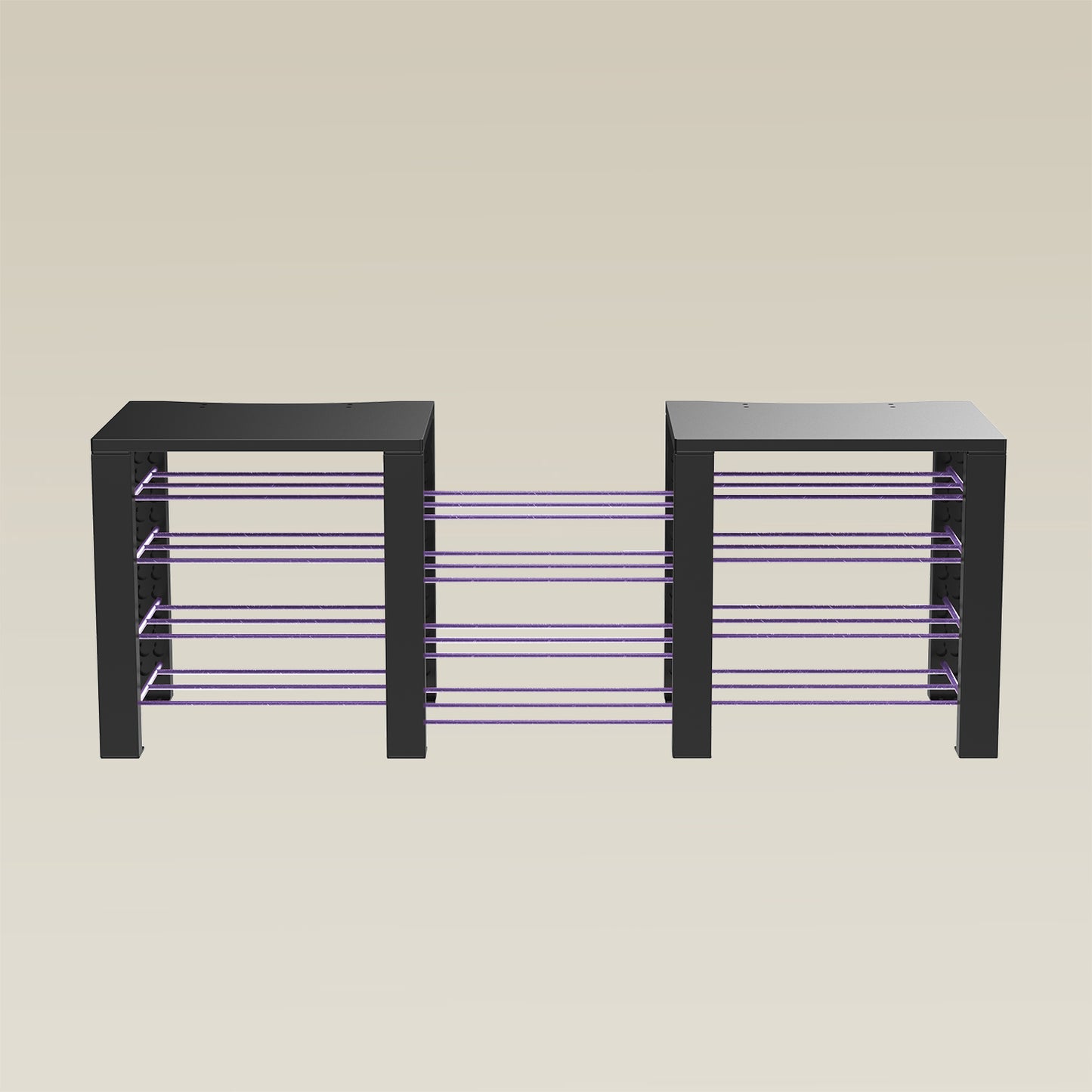 Double ShortThrone with 12 shelves