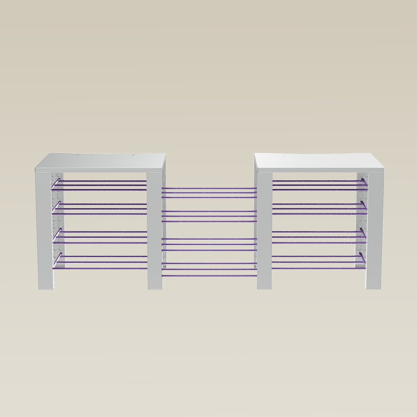 Double ShortThrone with 12 shelves