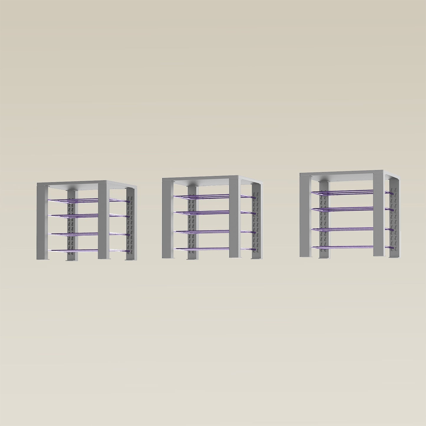 Triple ShortThrone with 12 shelves