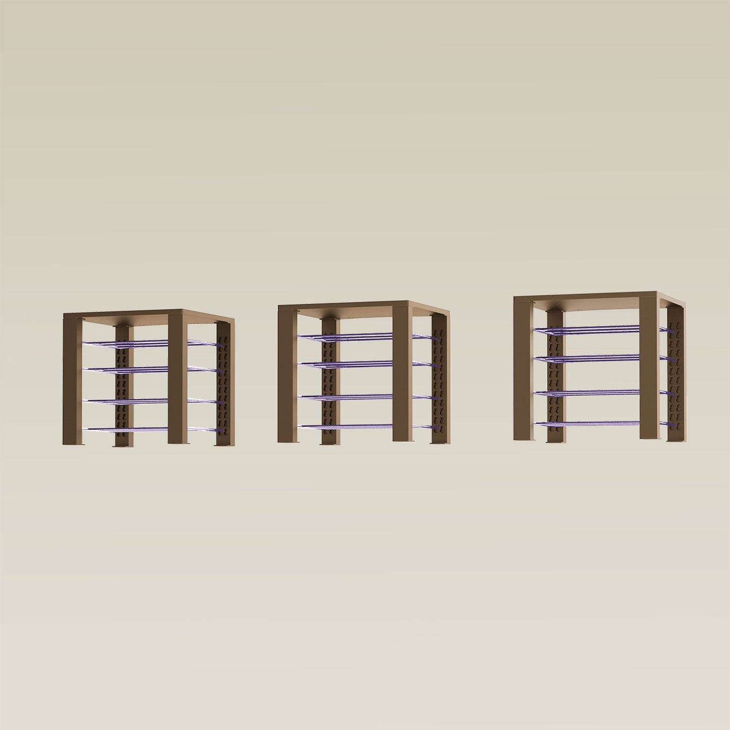 Triple ShortThrone with 12 shelves