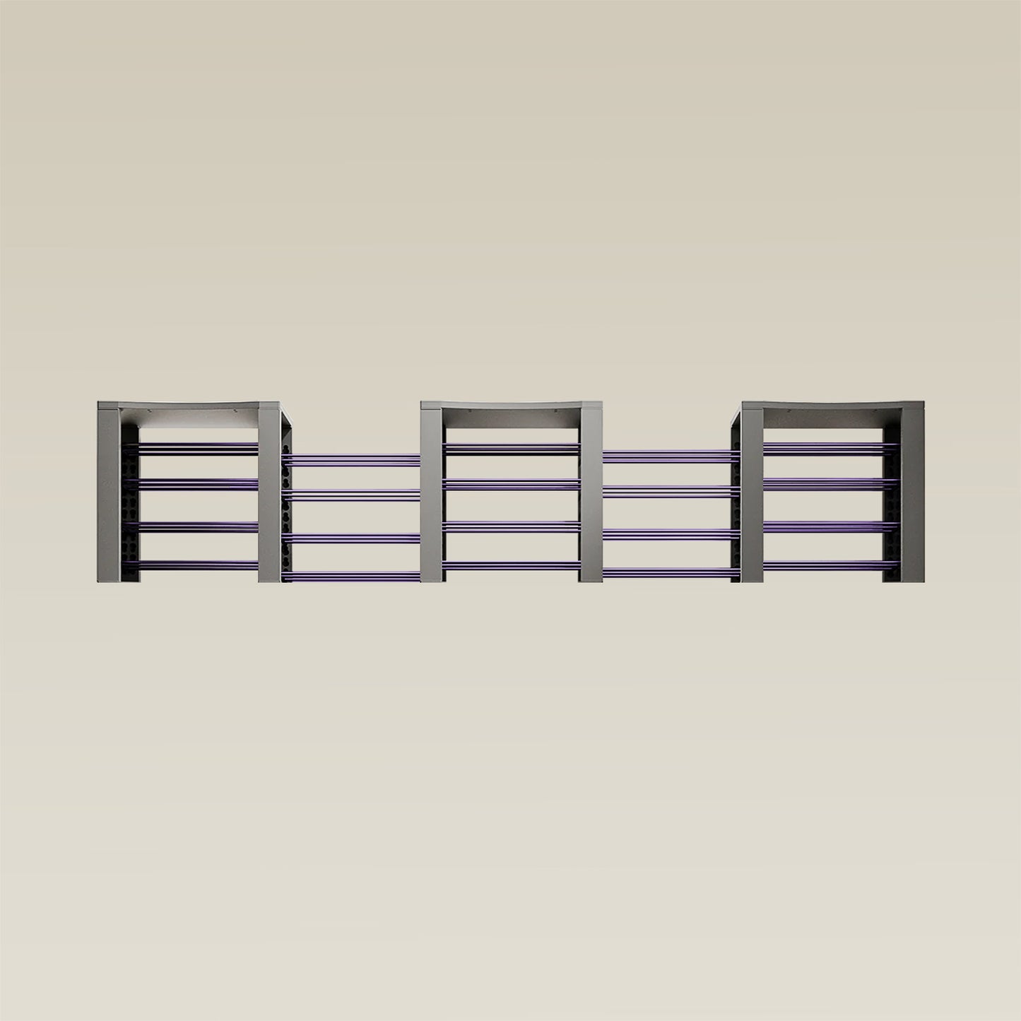 Triple ShortThrone with 20 shelves