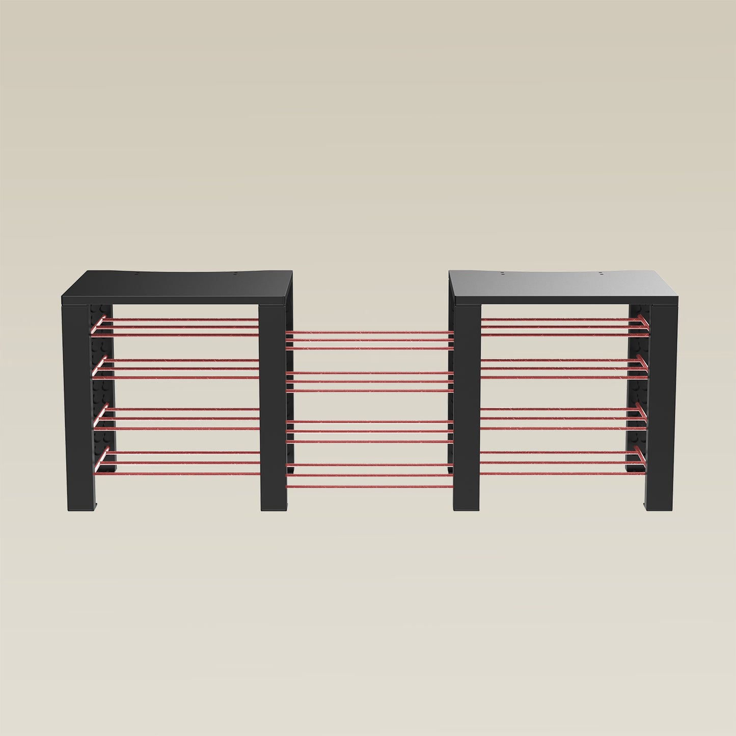 Double ShortThrone with 12 shelves