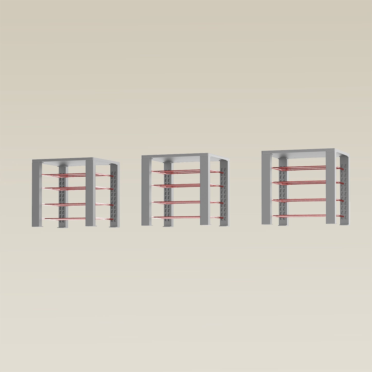 Triple ShortThrone with 12 shelves