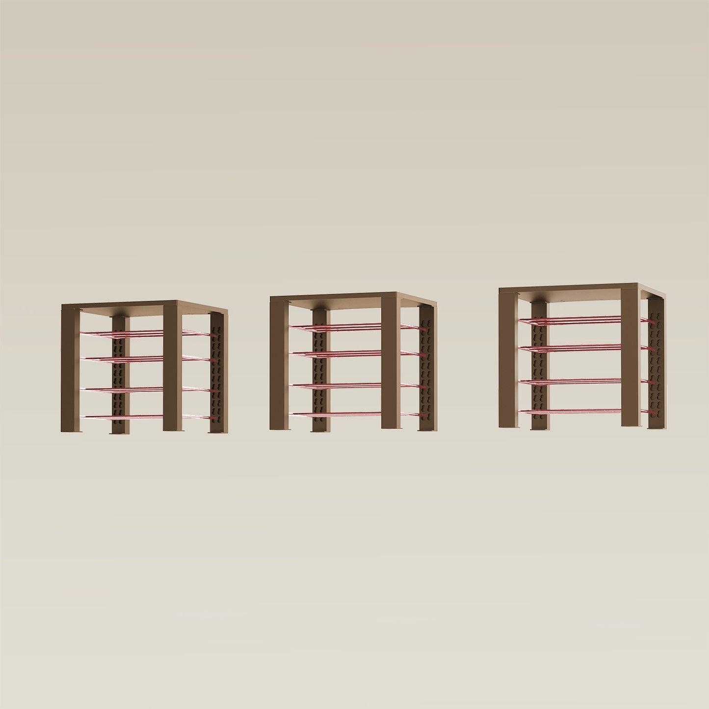 Triple ShortThrone with 12 shelves
