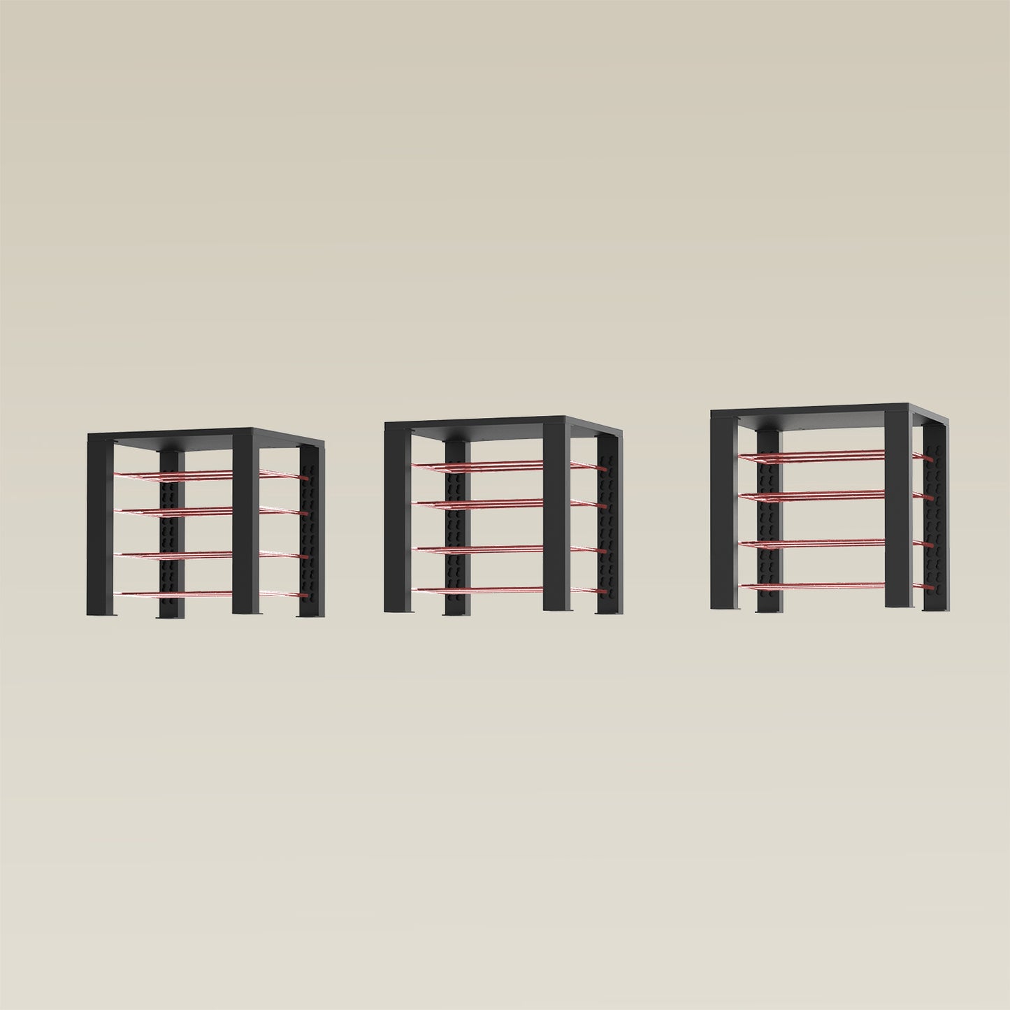 Triple ShortThrone with 12 shelves