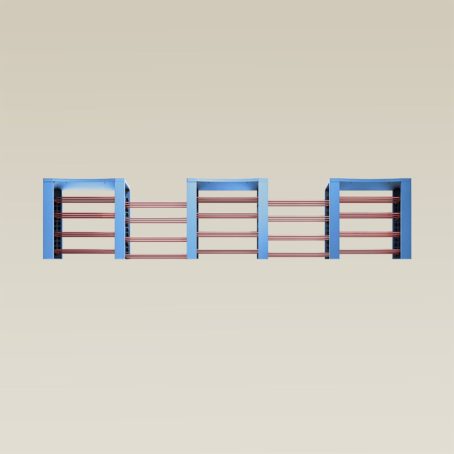Triple ShortThrone with 20 shelves