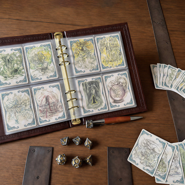 Spell cards in 6-ring card pocket inserts