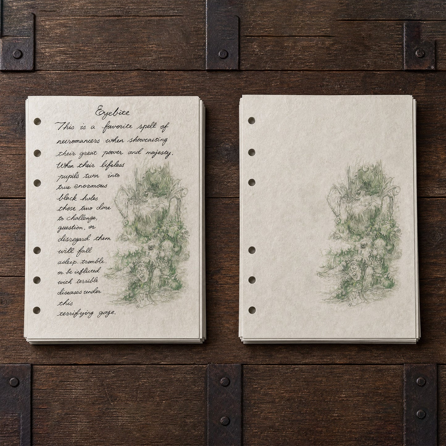 Spellbook pages for 6-ring binders