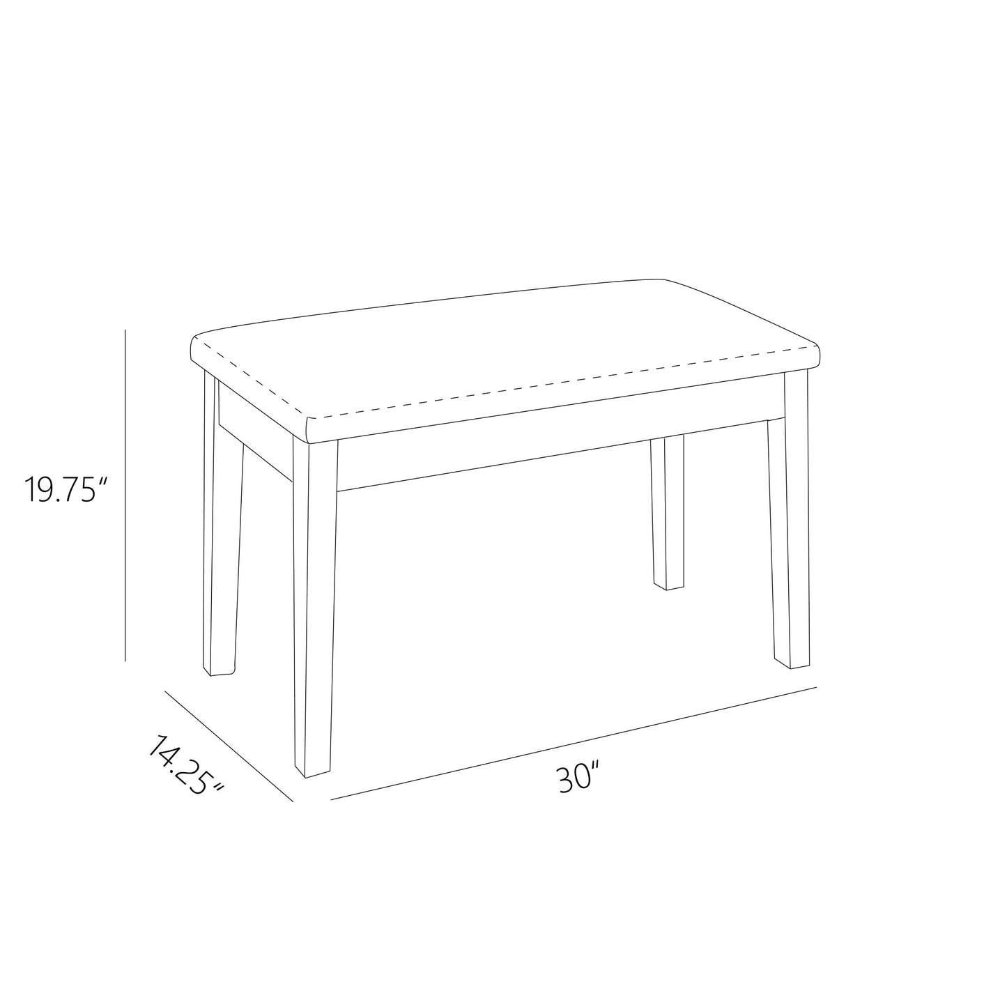 Tufted Game Room Bench