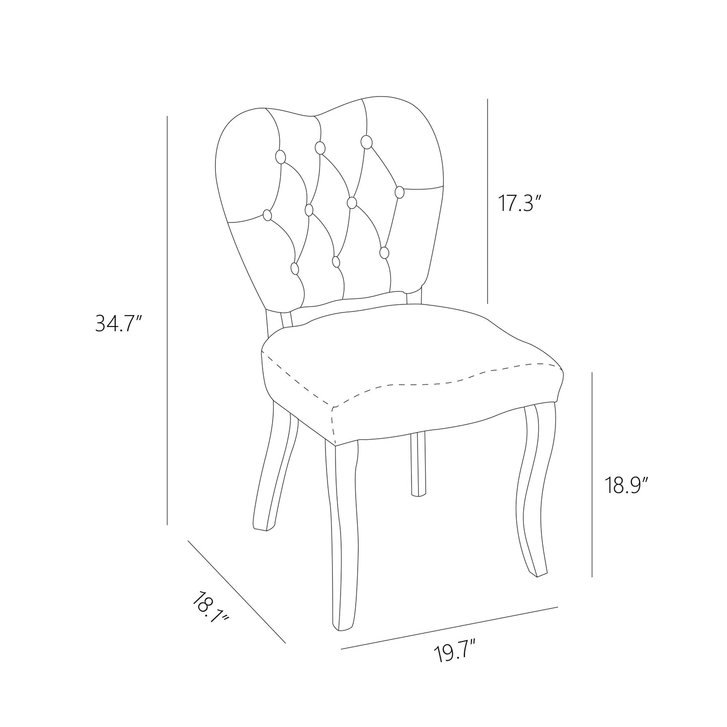 RegalThrone: Vintage Tufted (2-Pack)