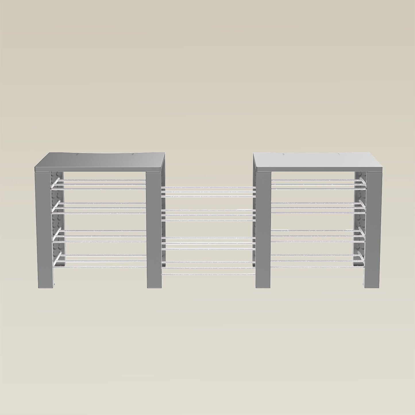 Double ShortThrone with 12 shelves