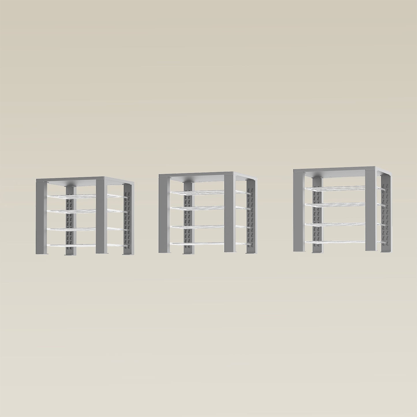 Triple ShortThrone with 12 shelves