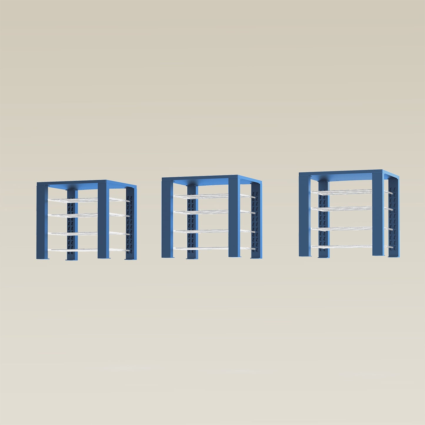 Triple ShortThrone with 12 shelves