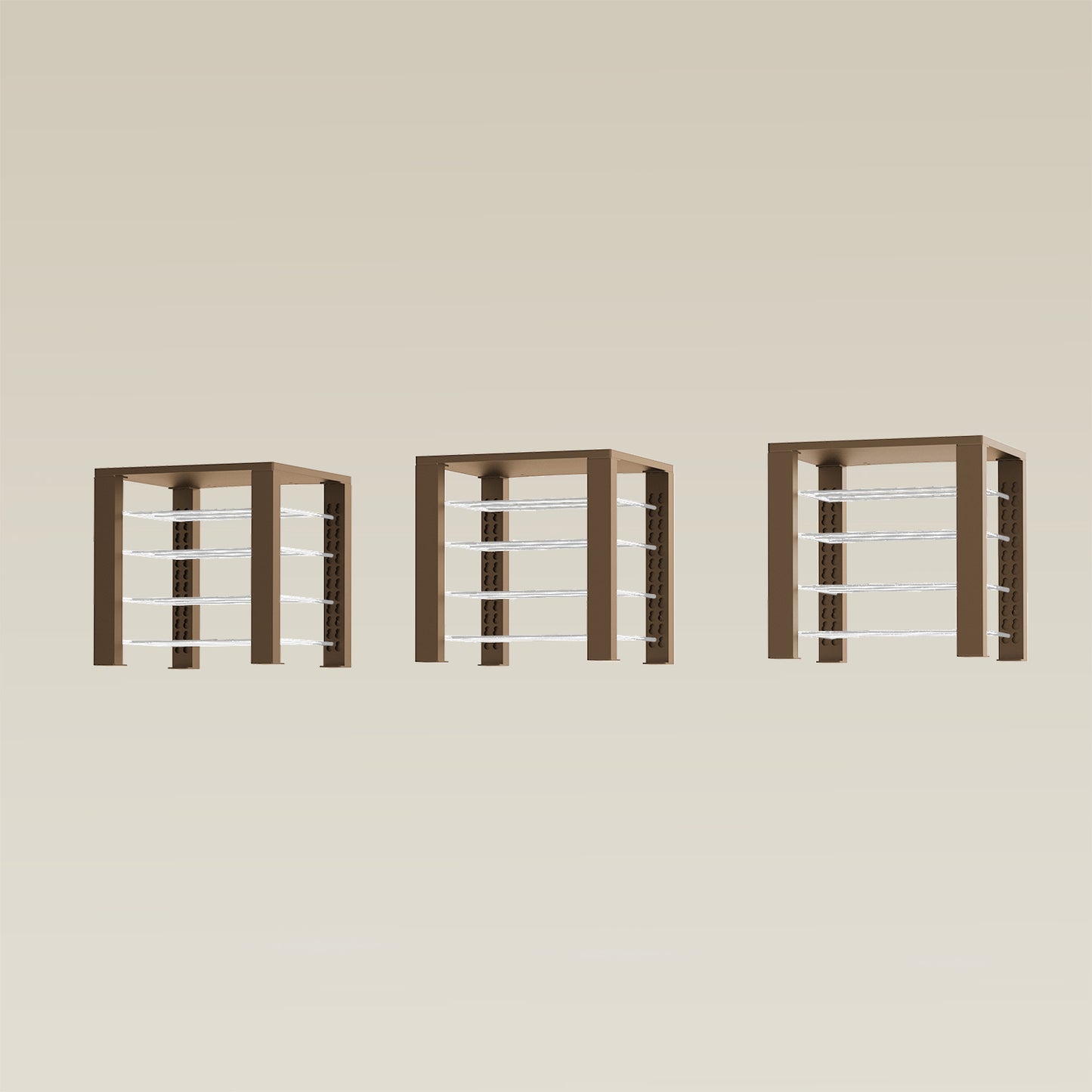 Triple ShortThrone with 12 shelves