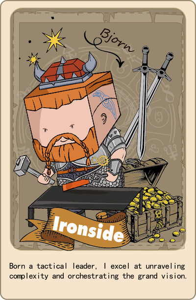 Bjorn — The Iron-Willed Craftsman of Ironside, BOXKING’s Iron Board Game Tables Department