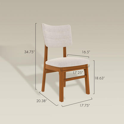 Mid-Century Wooden Chairs（4 Pack）