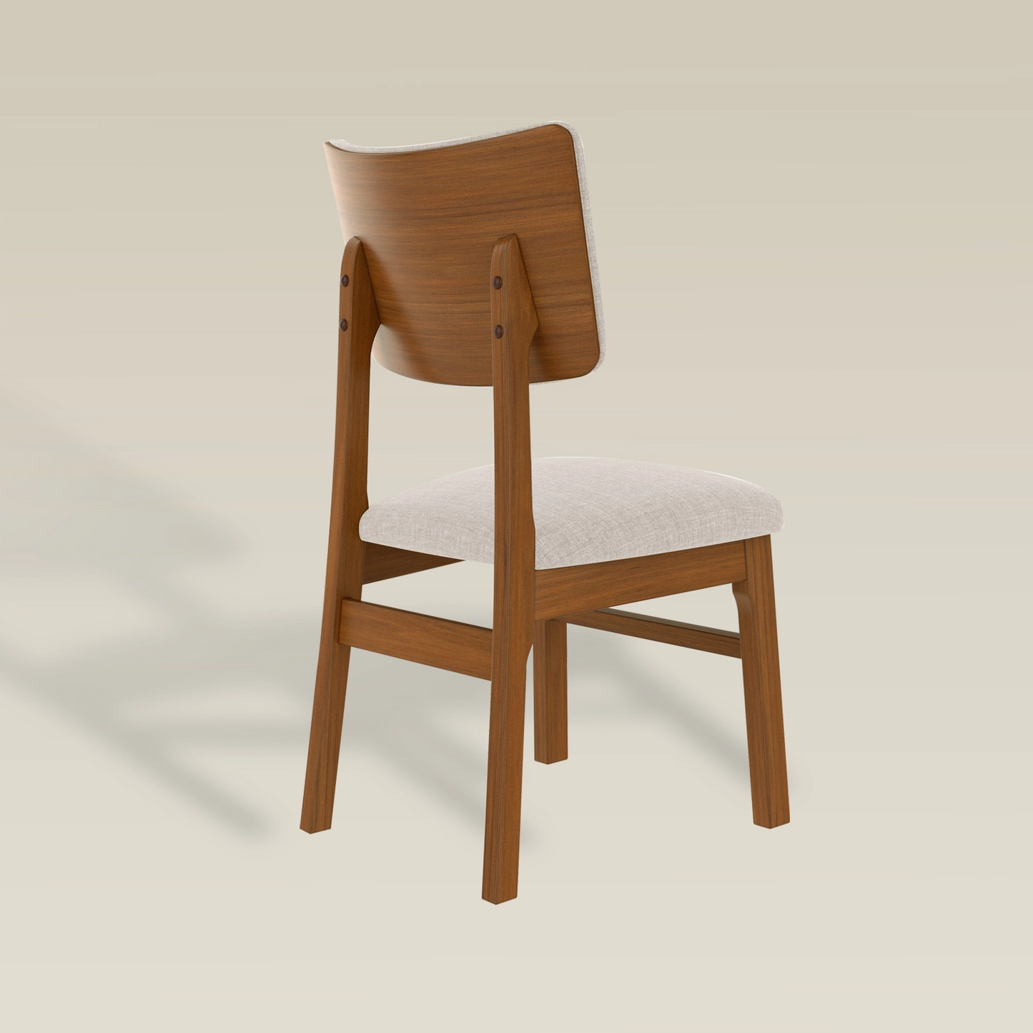 Mid-Century Wooden Chairs（4 Pack）