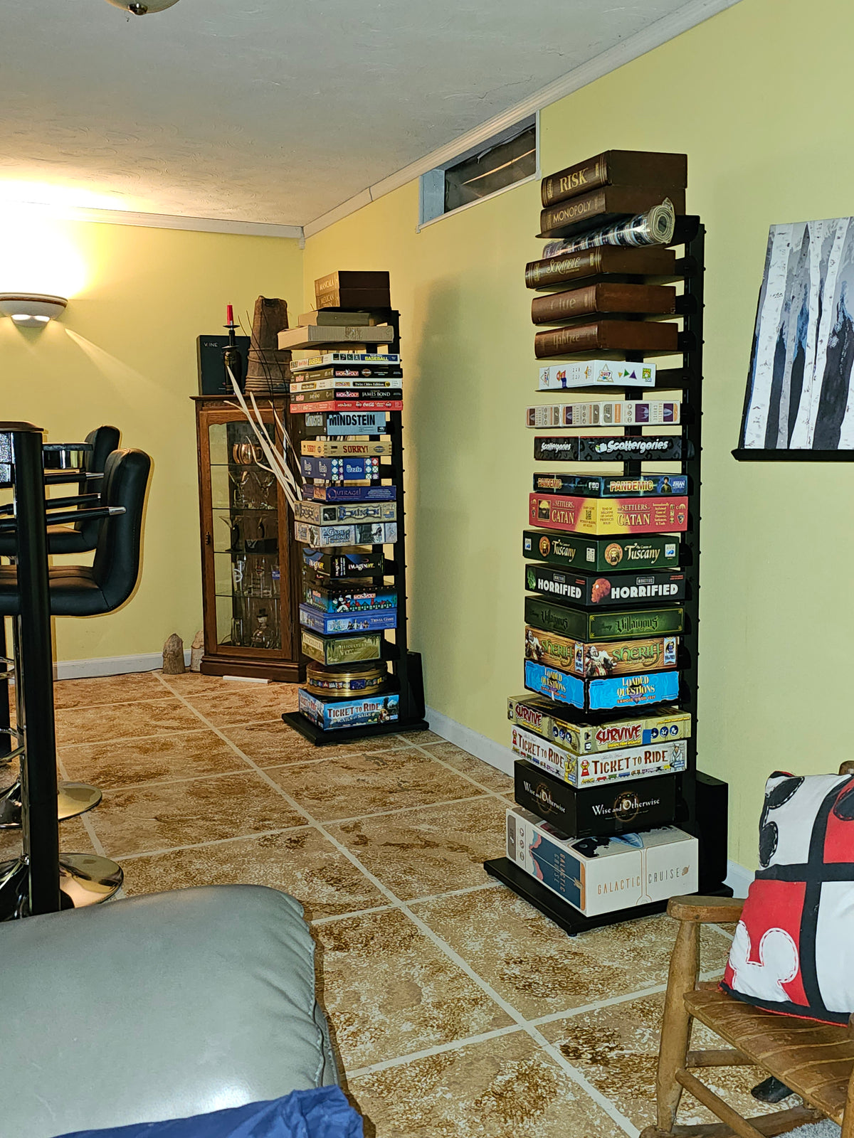 GamePillar Adjustable Board Game Tower – Tall (155cm)