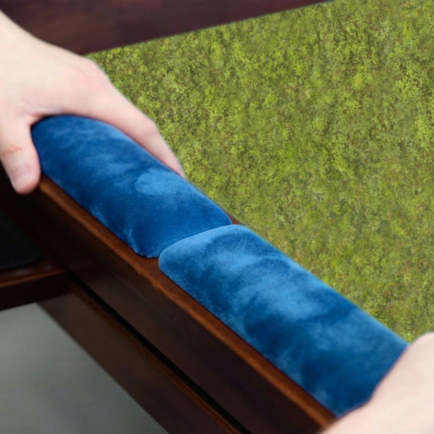 Plush arm rests for board game tables providing comfortable support