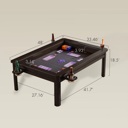Wooden Coffee Gaming Table With Topper