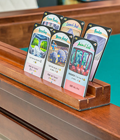 2x Rail-sitting Card Holder